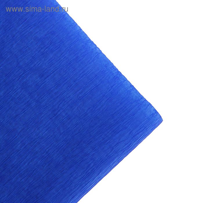 Бумага креповая поделочная гофро Koh-I-Noor 50 x 200 см 9755/15 синяя, в рулоне - Фото 1