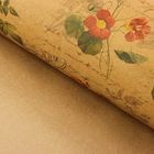 Бумага упаковочная крафт "Бабочки ретро крафт", 70 х 100 см набор 10 листов - Фото 1