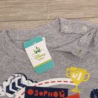 Футболка с длинным рукавом для мальчиков "Озорной мальчуган", Тачки, рост 68-74 (48) см, 6-9 мес, 100% хлопок - Фото 3