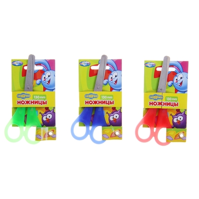 Ножницы детские «Смешарики», МИКС