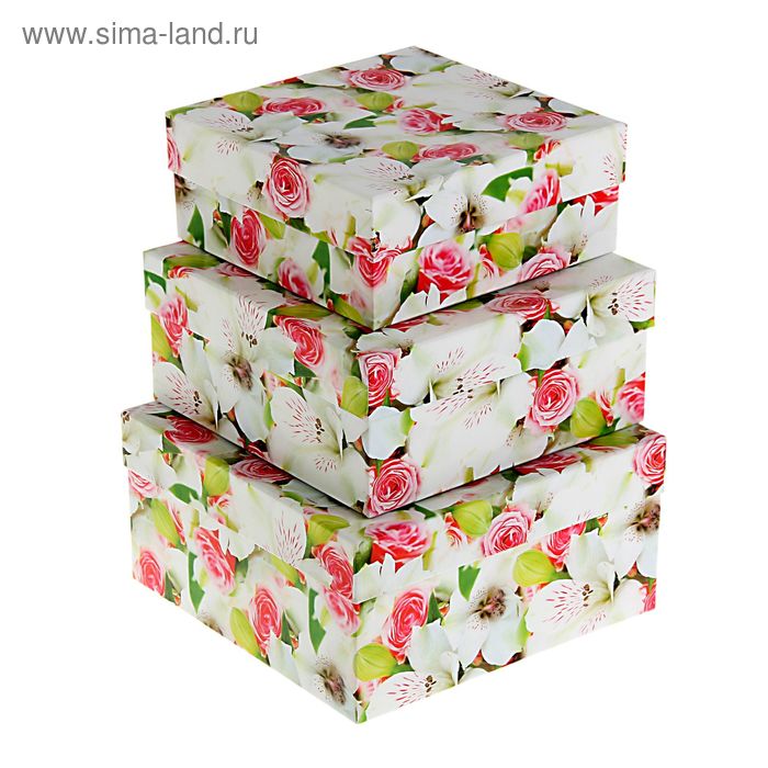 Набор коробок 3 в 1 "Цветы яблони" - Фото 1