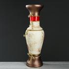 Ваза керамическая "Алладин", напольная, ангоб, лента красная, 70 см - Фото 3