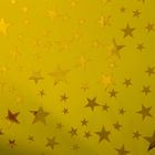 Пленка голография "Звёзды", золотой, 70 х 100 см - Фото 2