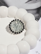 Пуговица декоративная, d=30 мм, цвет серебряный, чёрный - Фото 3