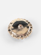 Пуговица декоративная, d=30 мм, цвет золотой, чёрный - Фото 4