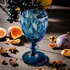 Набор бокалов из стекла Magistro «Круиз», 250 мл, 8×15,3 см, 6 шт, цвет синий - Фото 3