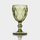 Набор бокалов из стекла Magistro «Круиз», 250 мл, 8×15,3 см, 6 шт, цвет зелёный - фото 4557950