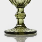 Набор бокалов из стекла Magistro «Круиз», 250 мл, 8×15,3 см, 6 шт, цвет зелёный - фото 4557951