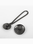 Декоративная застёжка, d = 2,5/3 см, цвет чёрный - Фото 5