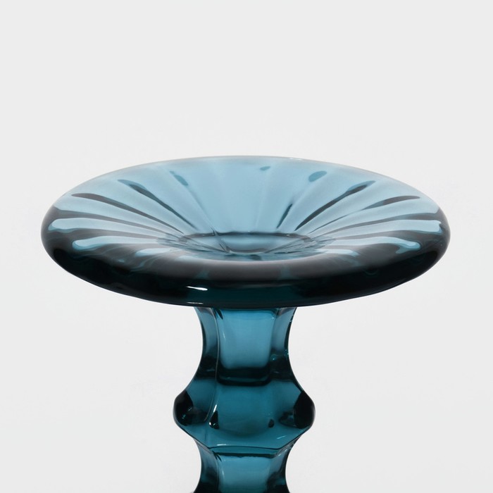 Набор бокалов из стекла Magistro «Ла-Манш», 250 мл, 9×17 см, 6 шт, цвет синий - фото 1927279945