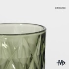 Набор стаканов стеклянных Magistro «Круиз», 350 мл, 8×12,5 см, 6 шт, цвет зелёный - Фото 2