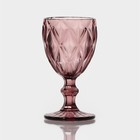 Набор бокалов из стекла Magistro «Круиз», 250 мл, 8×15,3 см, 6 шт, цвет розовый - фото 4557972