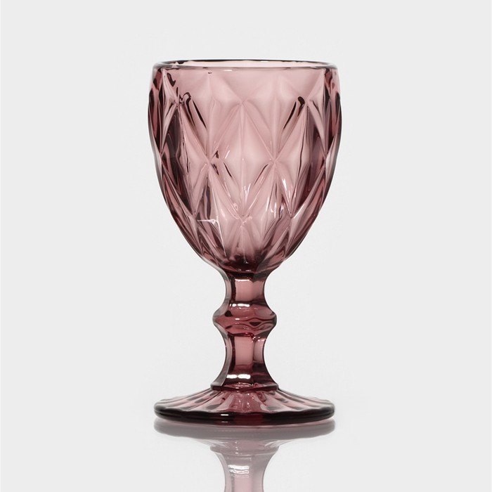 Набор бокалов из стекла Magistro «Круиз», 250 мл, 8×15,3 см, 6 шт, цвет розовый - фото 1908275163
