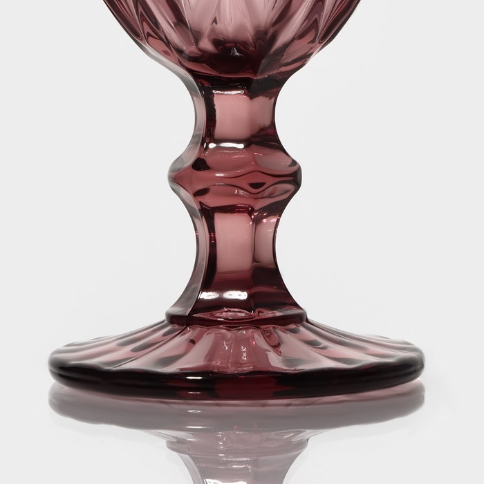 Набор бокалов из стекла Magistro «Круиз», 250 мл, 8×15,3 см, 6 шт, цвет розовый - фото 1908275164