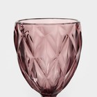 Набор бокалов из стекла Magistro «Круиз», 250 мл, 8×15,3 см, 6 шт, цвет розовый - фото 4557974