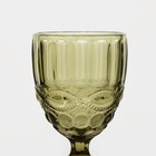 Набор бокалов из стекла Magistro «Ла-Манш», 250 мл, 9×15,2 см, 6 шт, цвет зелёный - фото 4557984