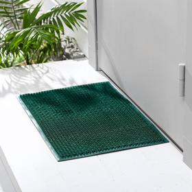 Покрытие ковровое щетинистое «Травка», 39×59 см, цвет тёмно-зелёный Ош