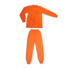 Пижама для мальчиков, рост 116 см (5-6 лет), цвет оранжевый/белый (арт. М319) - Фото 2