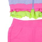 Комплект для девочки (брюки, толстовка, боди), рост 86 см, цвет розовый/серый (арт. 215-М) - Фото 8