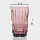 Набор стаканов Magistro «Ла-Манш», 350 мл, 8×12.5 см, 6 шт., стекло, розовый - Фото 3