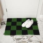 Покрытие ковровое щетинистое «Травка», 54×81 см, цвет чёрно-зелёный - Фото 9