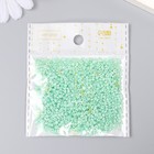 Бисер круглый размер 12/0 «Нежная мята», 20 г - Фото 3