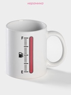 Кружка - хамелеон Доляна «Уровень топлива», 350 мл, керамика, белая - Фото 2