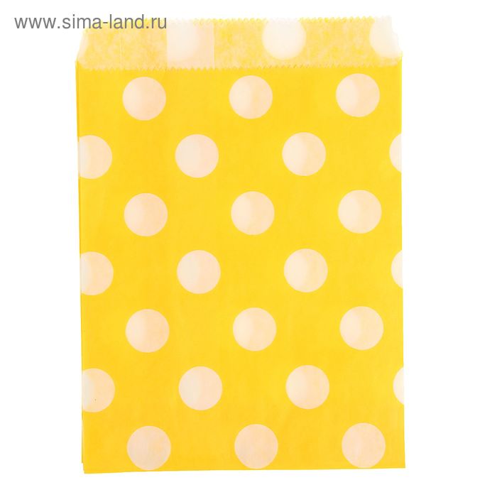 Пакет фасовочный "Горох", цвет жёлтый, 13 х 18 см - Фото 1