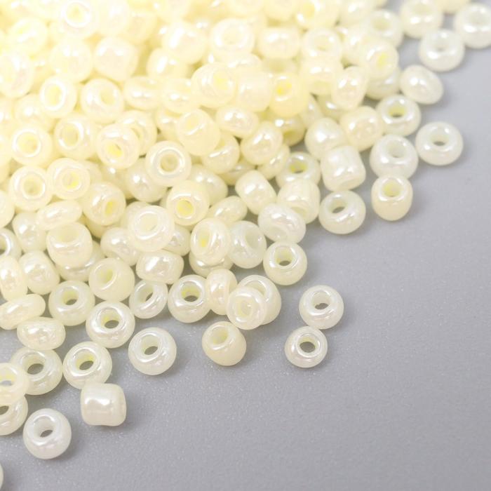 Бисер круглый размер 12/0 «Сливки» 20 г - Фото 1