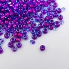 Бисер круглый размер 12/0 прозрачный «Сиреневый» 20 г - Фото 1