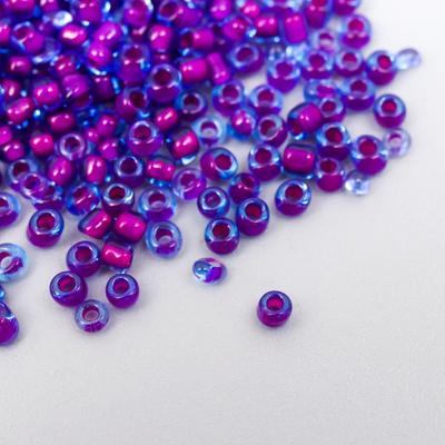 Бисер круглый размер 12/0 прозрачный «Сиреневый» 20 г