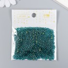 Бисер круглый размер 12/0 «Зеленый мох» 20 г - Фото 2