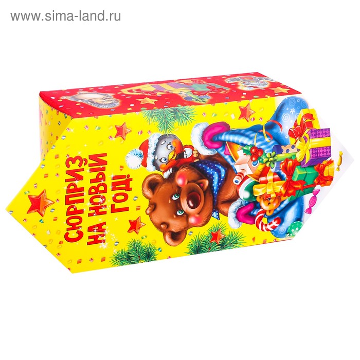 Сборная коробка‒конфета «Сюрприз на Новый год», 14 × 22 × 8 см - Фото 1