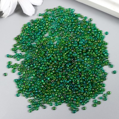 Бисер круглый размер 12/0 «Темная бирюза», 20 г