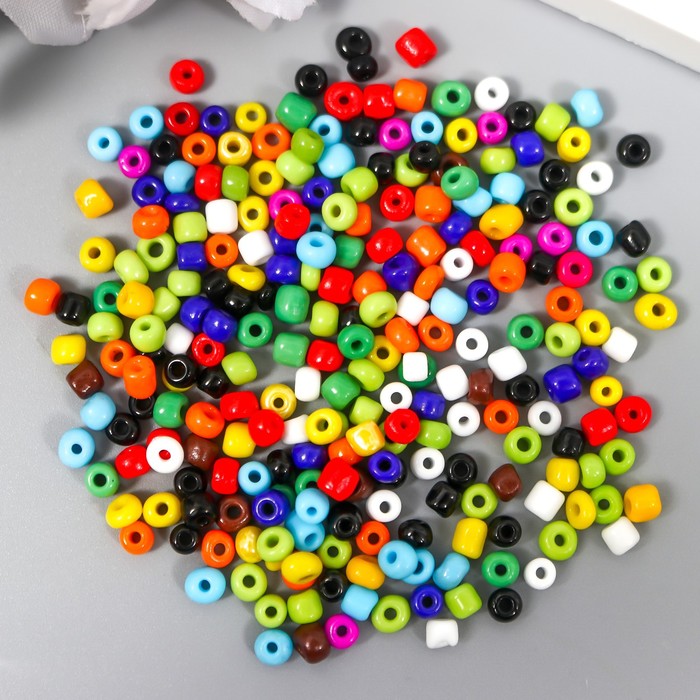 Бисер «Ассорти цветное», 6 мм 20 г - Фото 1
