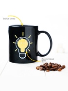 Кружка - хамелеон Доляна «Лампочка», 350 мл, керамика, чёрная - Фото 3