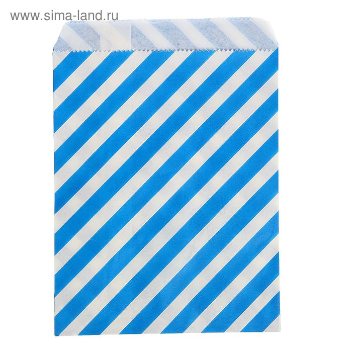 Пакет фасовочный "Полоска", синий, 13 х 18 см - Фото 1