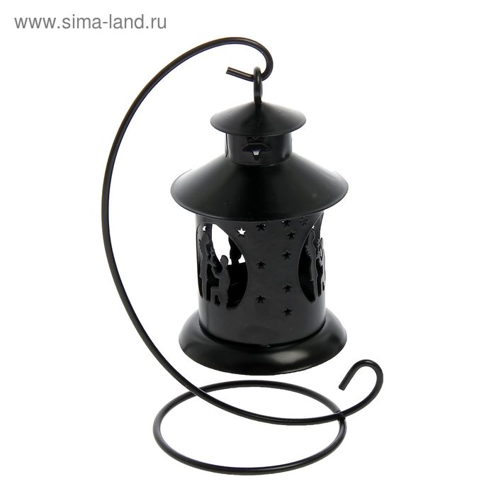 Подсвечник металл 1 свеча "Предложение" черный 22х10х14 см - Фото 1