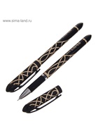 Ручка гелевая, чёрный стержень, узел 0.5 мм, корпус с узором - Фото 2