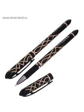 Ручка гелевая, чёрный стержень, узел 0.5 мм, корпус с узором  (артикул 1403238)  большой выбор товаров оптом и в розницу по низким ценам с доставкой
