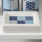 Набор аксессуаров для ванной комнаты «Мозайка», 4 предмета, цвет МИКС - фото 8283315