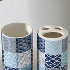 Набор аксессуаров для ванной комнаты «Мозайка», 4 предмета, цвет МИКС - фото 8283316