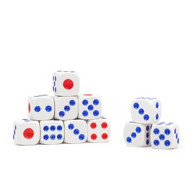 Кубики игральные, 1.2×1.2 см, набор 100 шт.