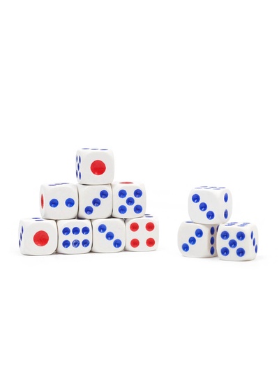 Кубики игральные, 1.2×1.2 см, набор 100 шт.