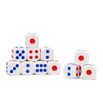 Кубики игральные, 1.5×1.5 см, набор 100 шт.