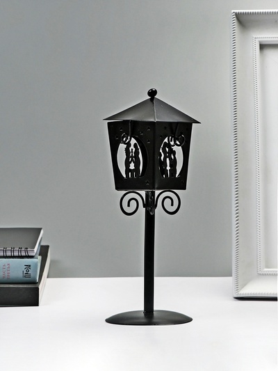 Металлический подсвечник на 1 свечу «Предложение», чёрный, 24×9×9 см