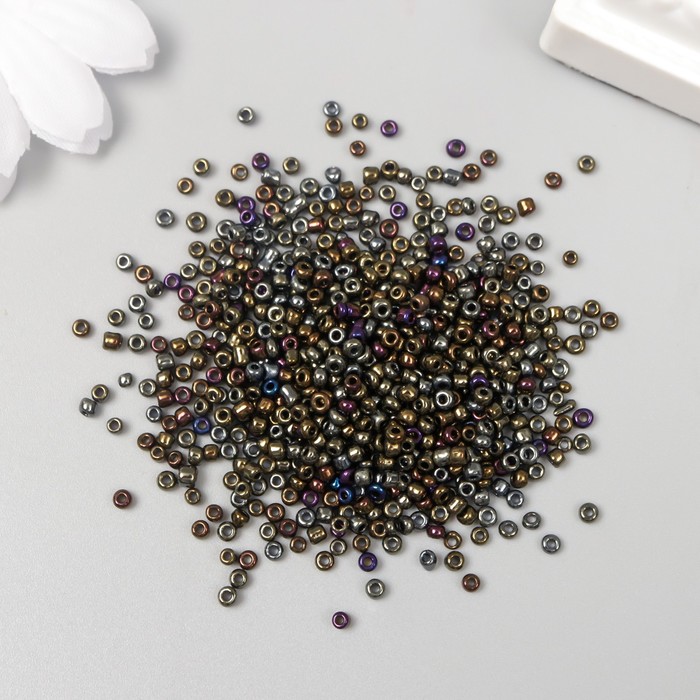 Бисер круглый размер 12/0 «Маслина», 20 г - Фото 1