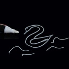 Маркер меловой для стекла, LED на блистере, белый - Фото 3