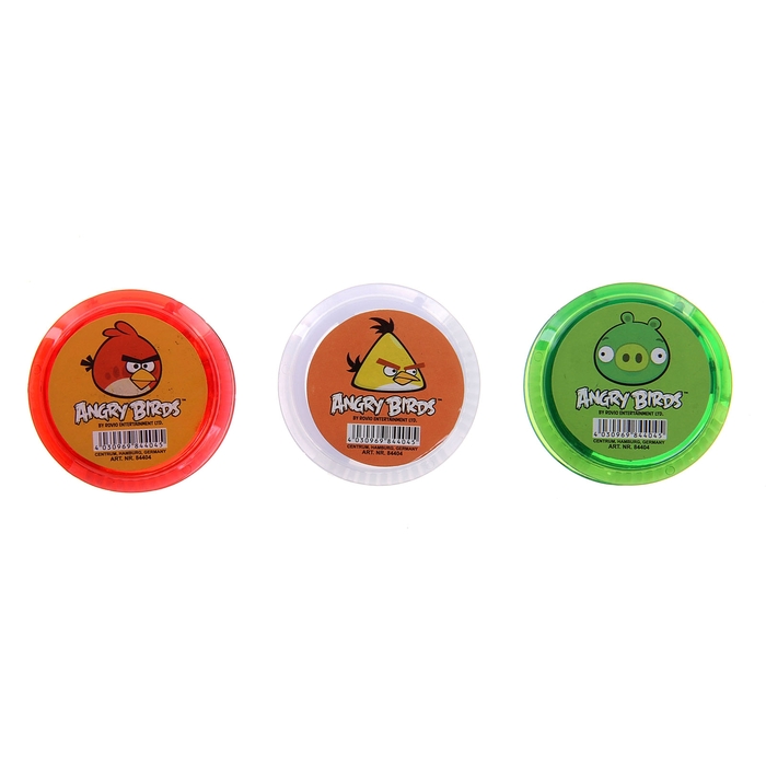 Точилка 1 отверстие дизайн Аngry Birds, круглая 8440 - Фото 1