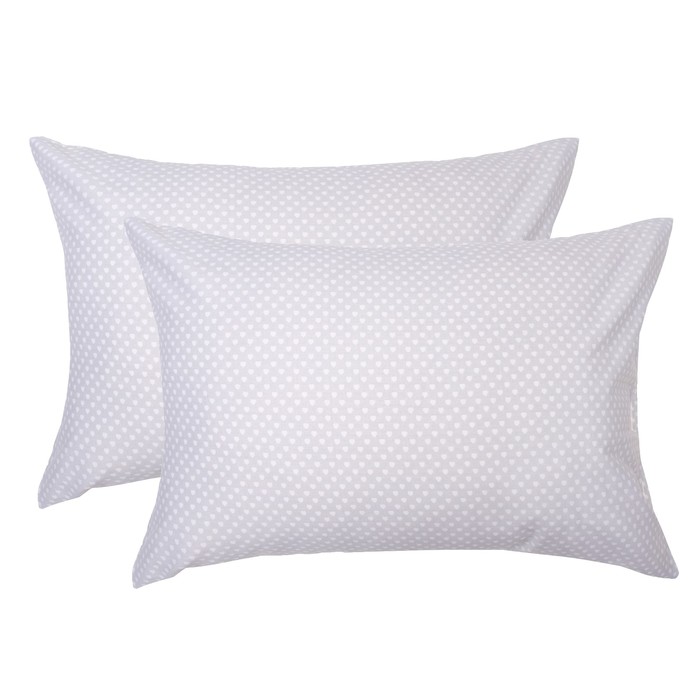 Набор наволочек "Этель" Меланж 50*70 см-2 шт, 100% хлопок, мако-сатин 128 г/м2 - Фото 1